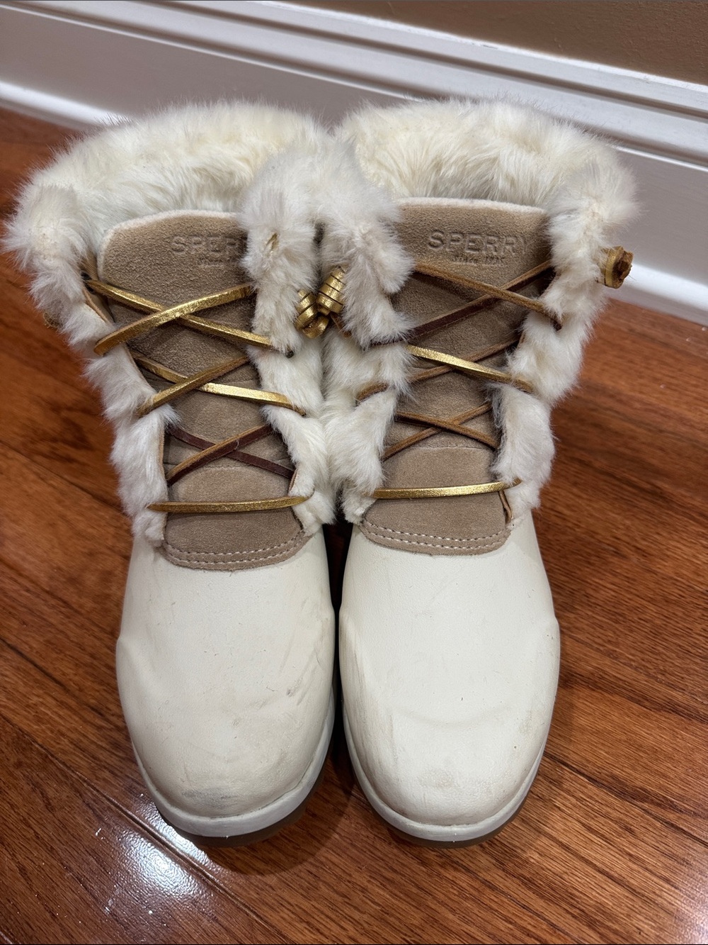 Sperry Ivory Faux Fur Winter Boots - Women's